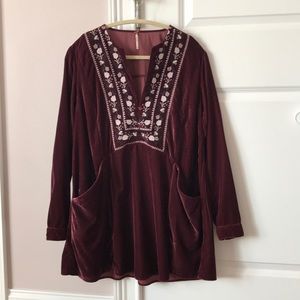 Free People Velvet Dress Tunic 🌸.